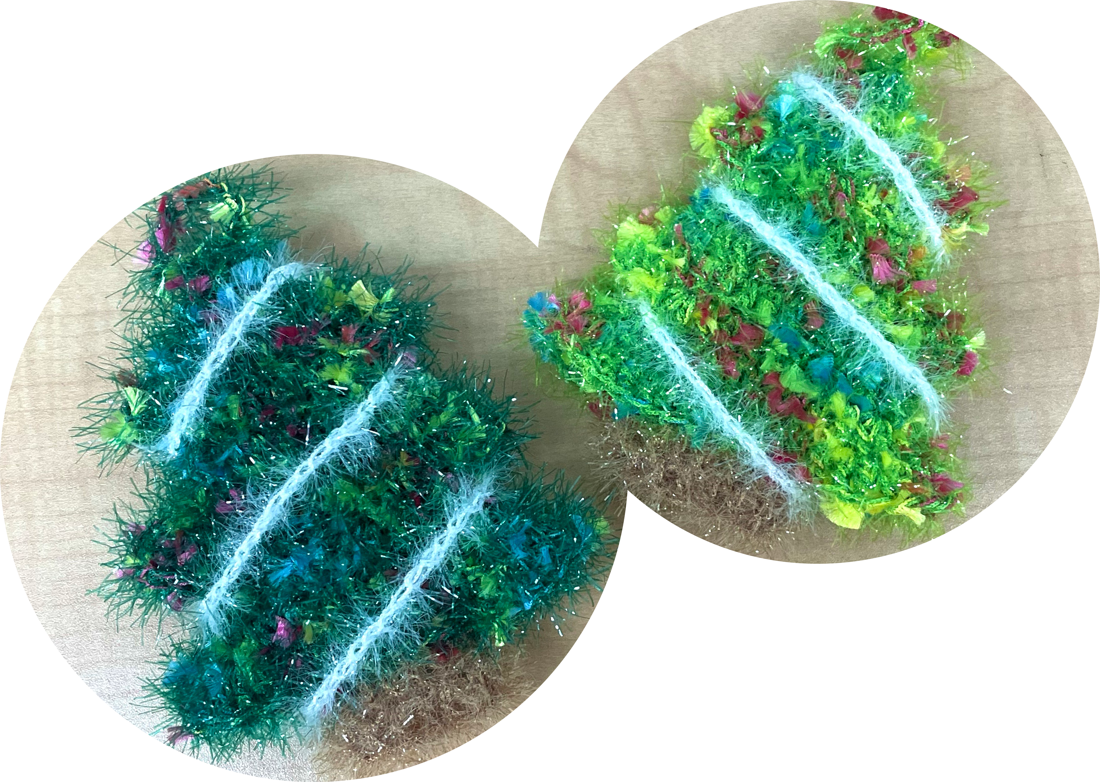 クリスマスツリーたわし